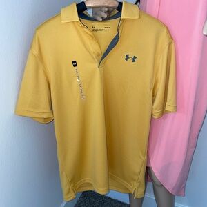 Under Armour Men's Yellow Polo Shirt